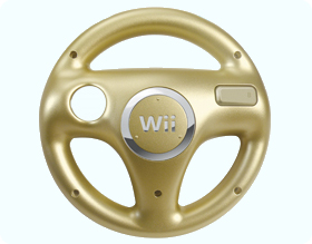 Golden Wii Wheel for Club Nintendo