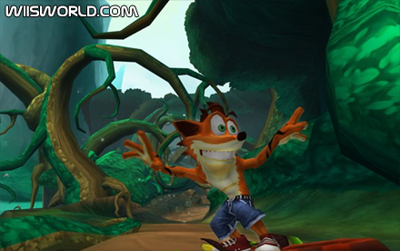 Crash Bandicoot in Wii Crash of the Titans running on Dolphin