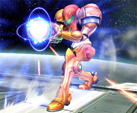 Samus charges up