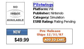 Pilotwings on Wii