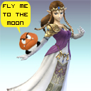 Zelda in Smash Bros Brawl